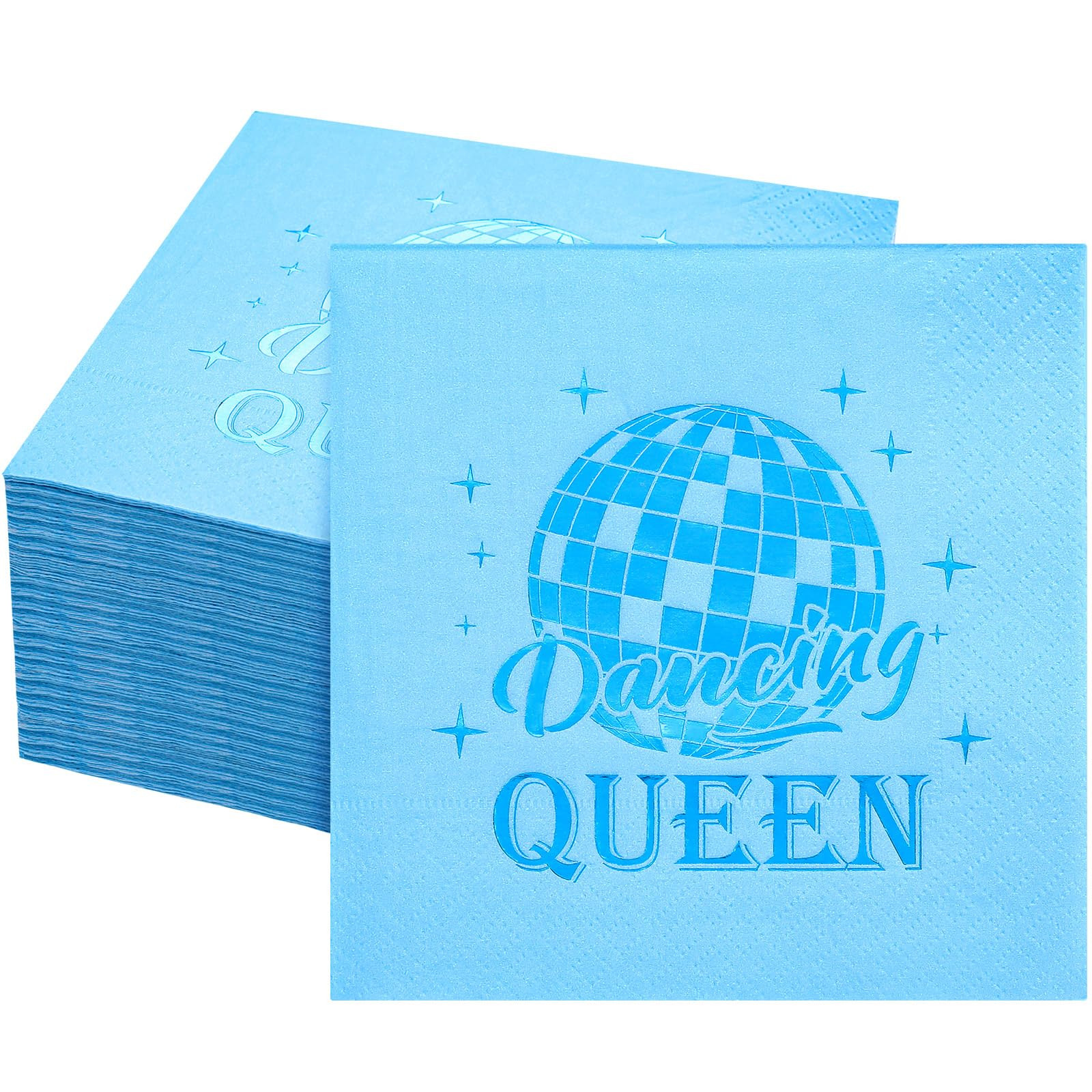 100 Pcs Dancing Queen Party Napkins Disco Cocktail 70s Party Decorations 2 Ply Disposable Paper N... | Amazon (US)