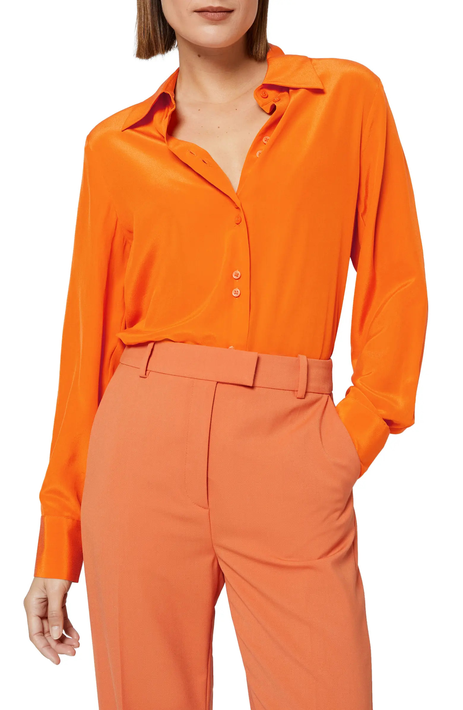 Silk Button-Up Blouse | Nordstrom