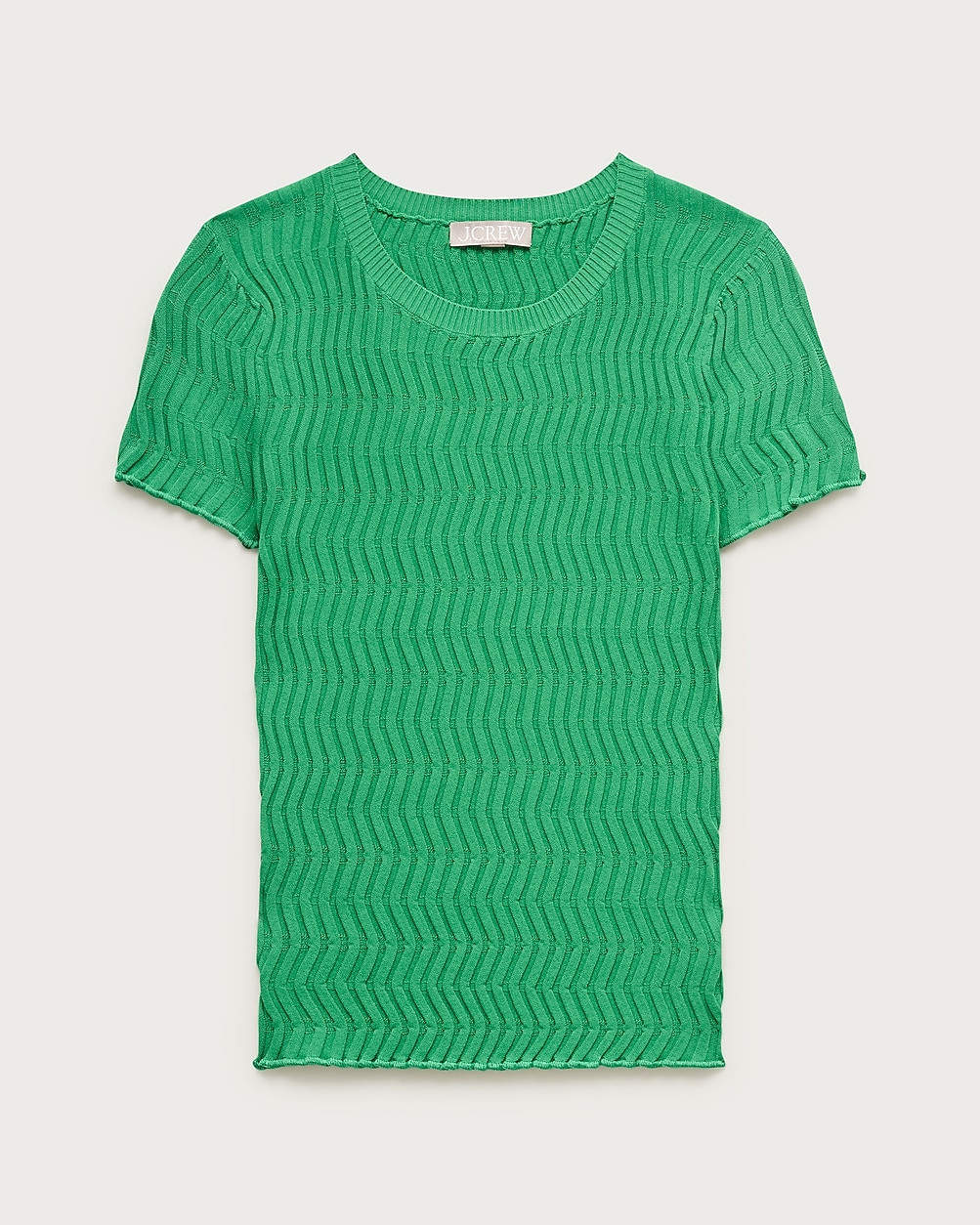 Wave-rib sweater-tee in super-stretch | J. Crew US