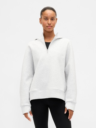 GapFit Oversized Quarter-Zip Hoodie | Gap (CA)