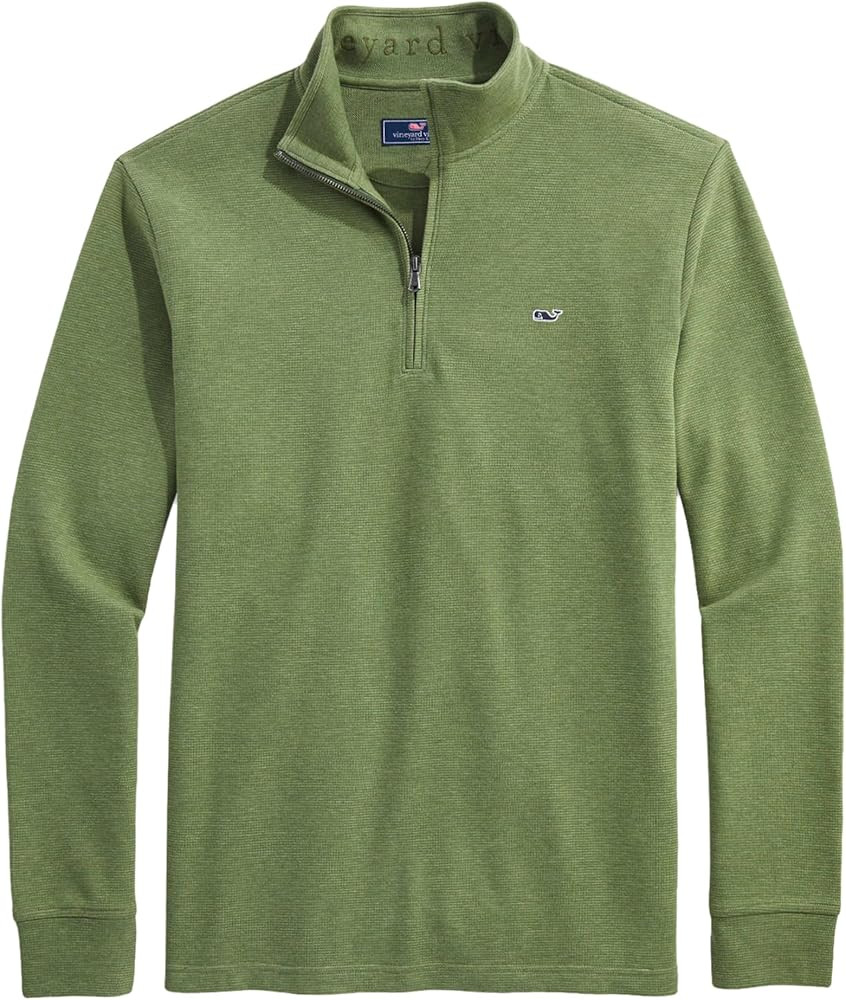 vineyard vines Men's Saltwater Quarter-Zip Pullover Sweater | Amazon (US)