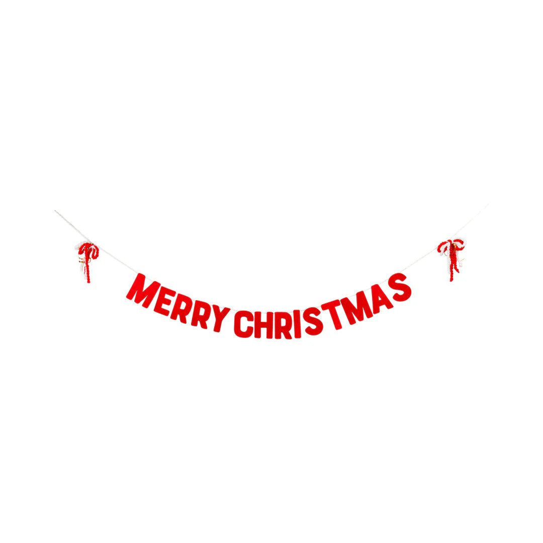Thick Felt Merry Christmas Banner | My Mind's Eye