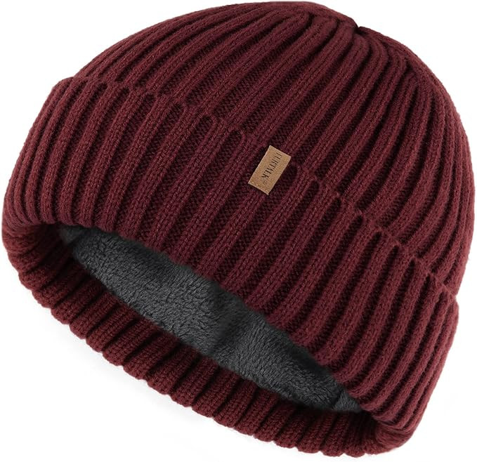 FURTALK Beanie Men Women Warm Winter Hats Acrylic Knit Cuffed Beanie Daily Beanie Hat Unisex Plai... | Amazon (US)