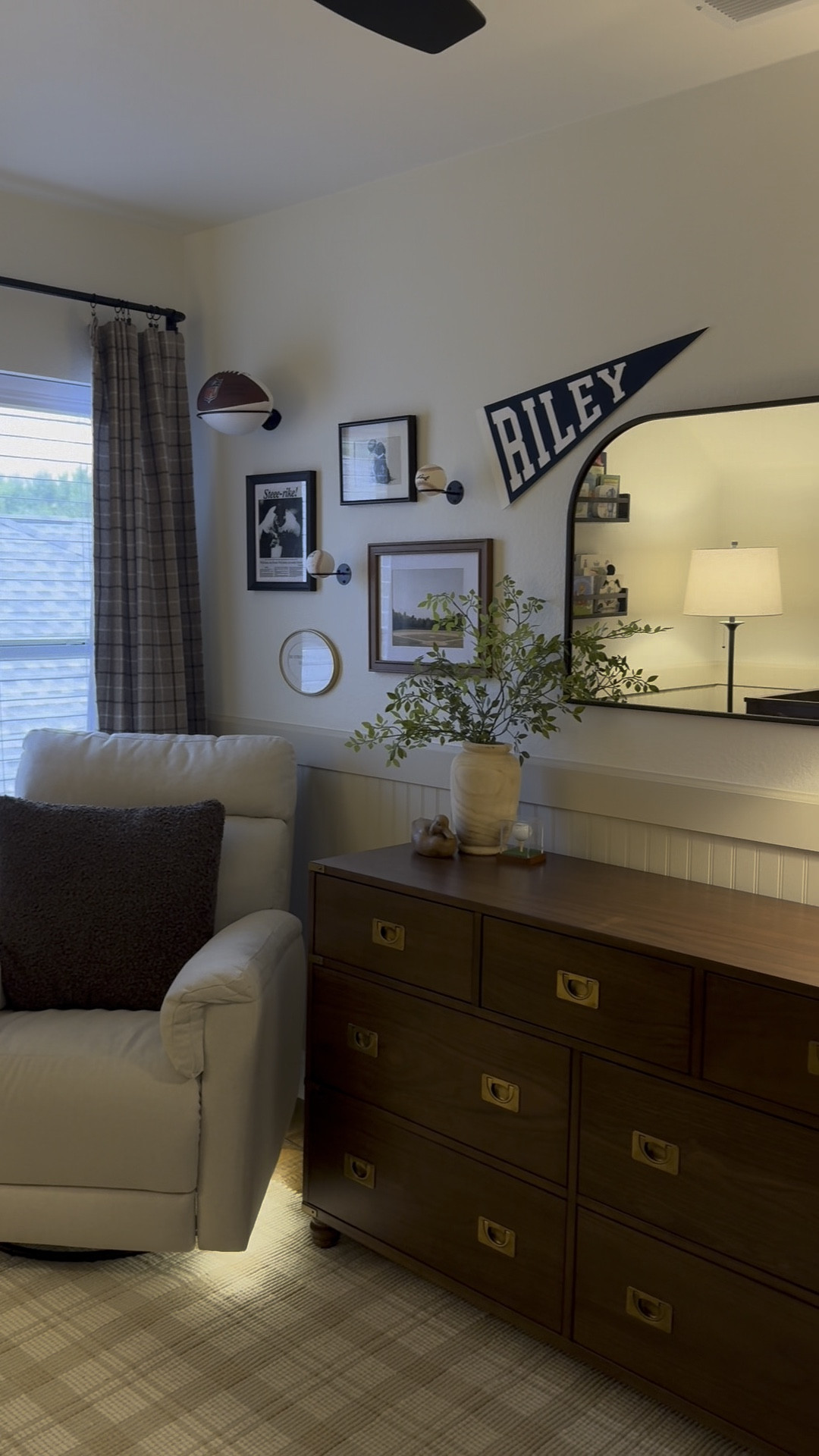 linking our sports themed nursery decor! crib and dresser are campaign collection from PB. prints are etsy or found online and frames are target, michael’s, and hobby lobby!

#LTKbump #LTKhome #LTKbaby