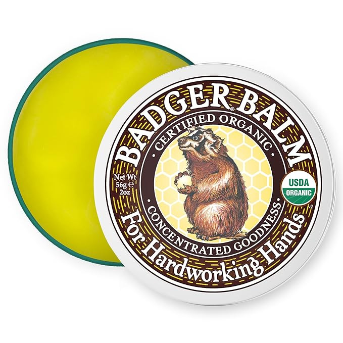 Badger Healing Balm, Hard Working Hands Cream, Organic Hand Cream for Dry Cracked Hands, Long Las... | Amazon (US)