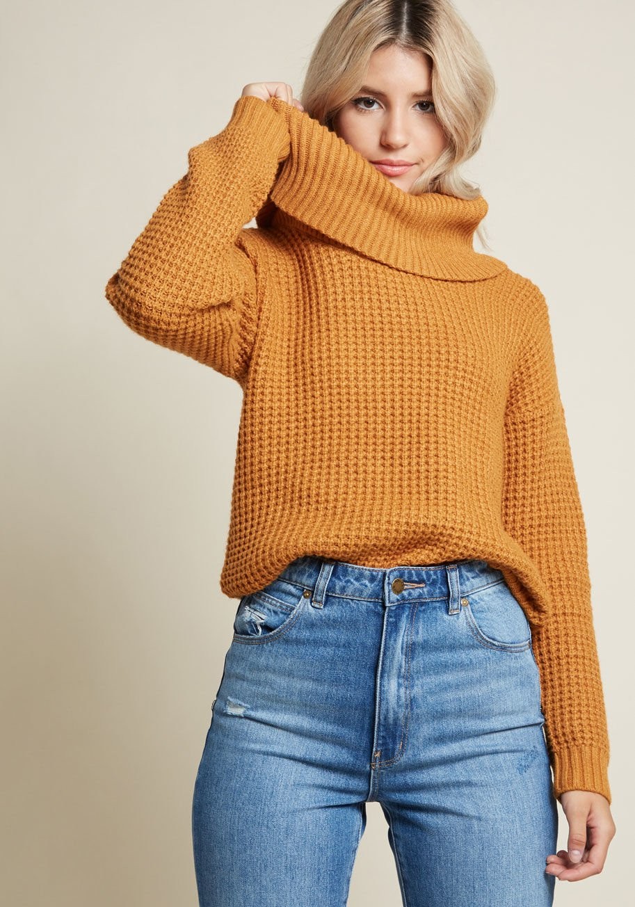 Oh My Cozy Cowl Neck Sweater in 1X | Modcloth
