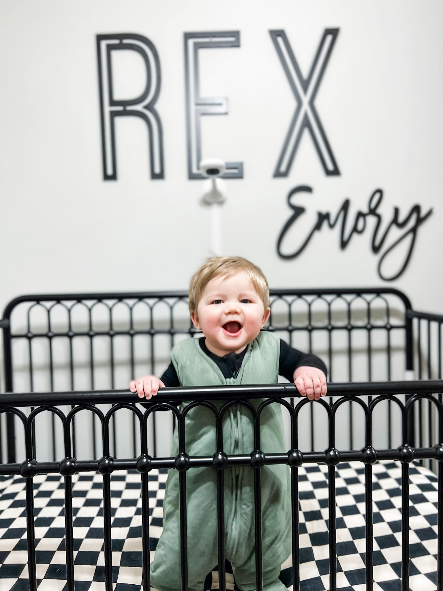 One happy boy after sleeping all night in his crib! 

#LTKbaby #LTKfamily #LTKkids