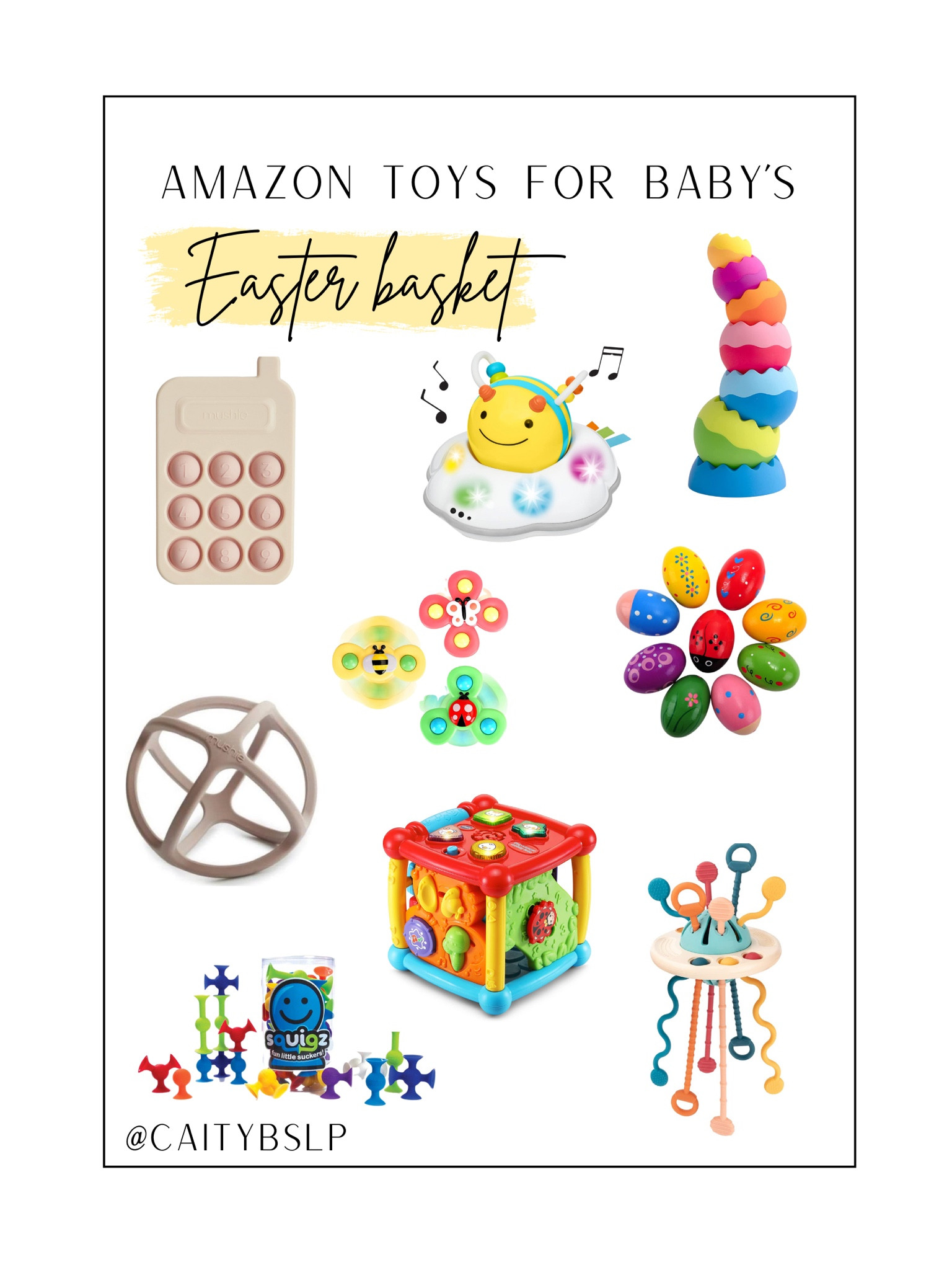 SLP-recommended toys for baby.

Amazon finds, baby toys, Easter basket, baby toy ideas, amazon baby toys, Easter toys 

#LTKSeasonal #LTKbump #LTKbaby