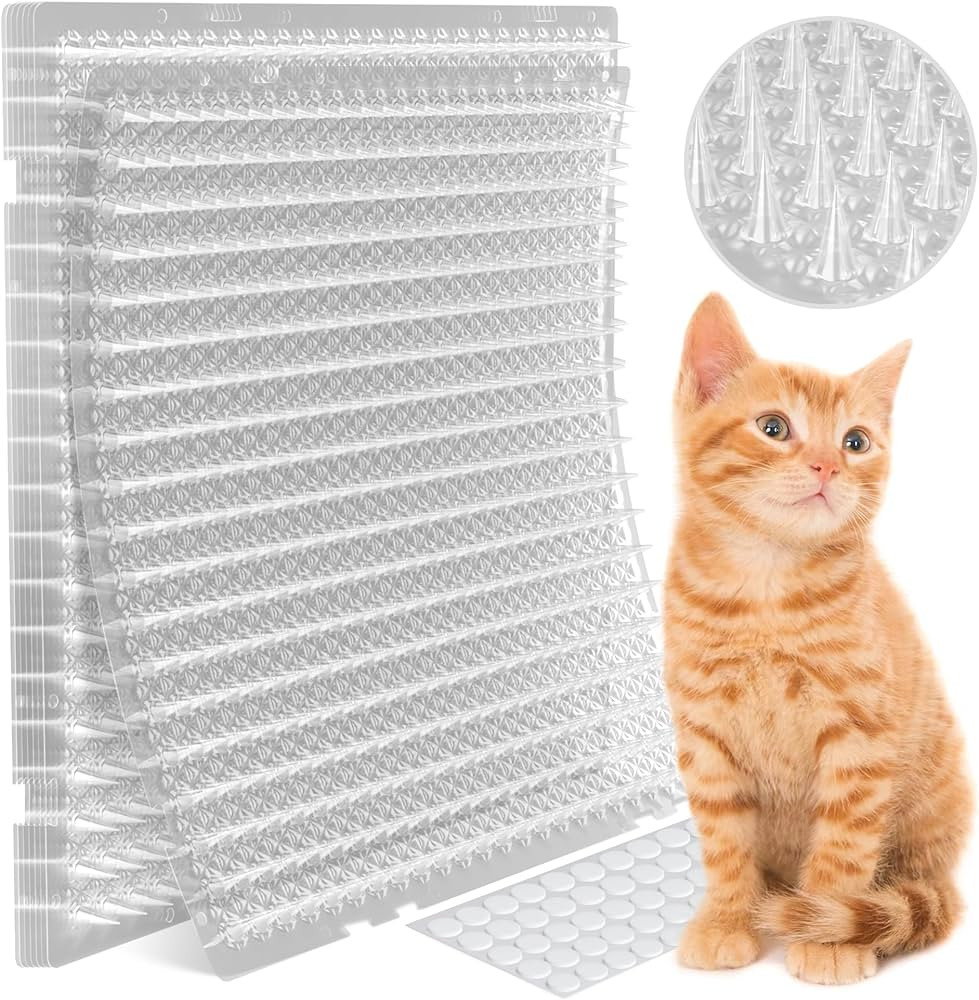 Petfolio 12 Pack Scat Mat for Cats - 16 x 13 Inch Cat Spike Mat with 1 Inch Spike is A Perfect Pe... | Amazon (US)