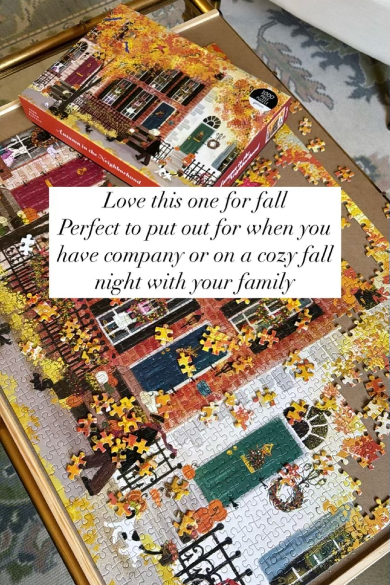 You all know, I love a pretty puzzle! This one is perfect for fall🍂

#LTKSeasonal #LTKFindsUnder50 #LTKHome