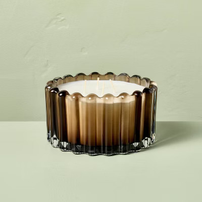 4 Wick Ribbed Glass Jar Candle 22oz - Hearth & Hand™ with Magnolia | Target