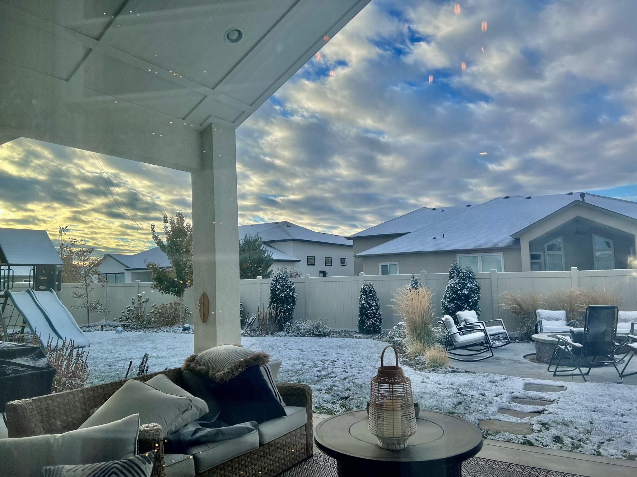 Time to cover the patio furniture for the winter. I found the best affordable patio furniture covers on Amazon. 

Here comes the snow ❄️ at least for a few hours before it melts away. 

#snowflakes #winterwonderland


#LTKSeasonal #LTKunder50 #LTKhome
