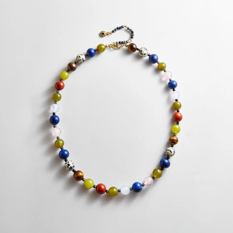 Jocelyn Beaded Necklace - Multi/Dalmatian Bead | BaubleBar