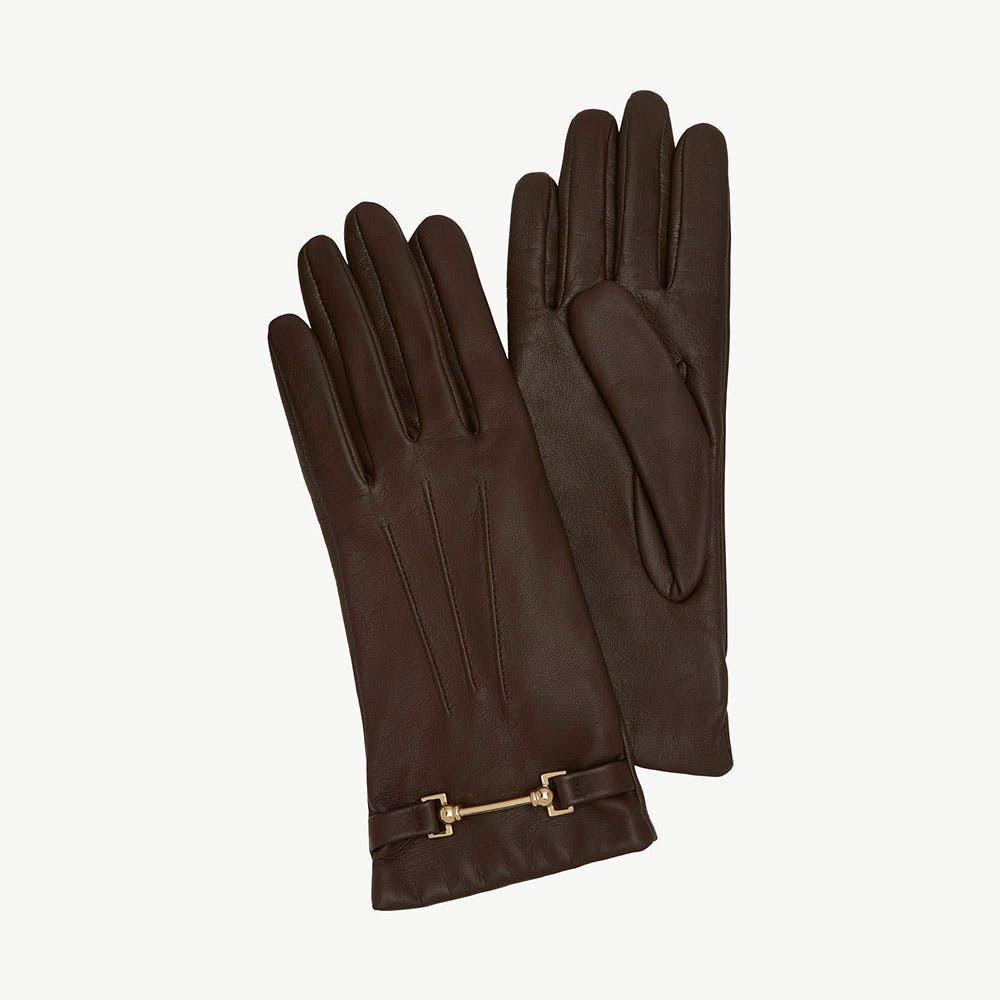 Strathberry - Stockbridge Gloves - Brown | Strathberry