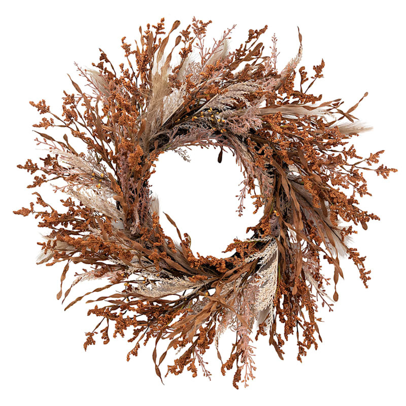 Natural Pampas Wreath, 24" | At Home