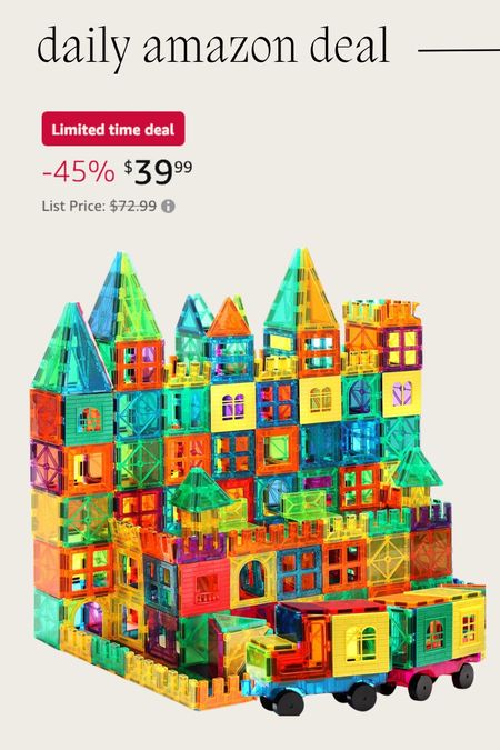 Daily Amazon deal: magnet tiles building blocks (100 pieces) 



#LTKSaleAlert #LTKFamily #LTKKids