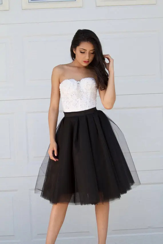 Tulle skirt, Black Tulle Skirt, Bridesmaid Skirt , Flower Girl Skirt, Petticoat, Gown, Wedding Skirt | Etsy (US)