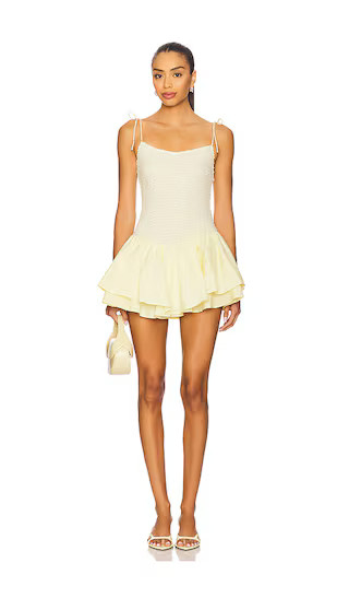 Keke Mini Dress in Butter Yellow | Revolve Clothing (Global)