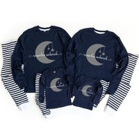 Ramadan Mubarak Navy Striped Baby, Toddler Or Kids Easter Pajamas - Toddler Ramadan Pajamas Family M | Etsy (US)