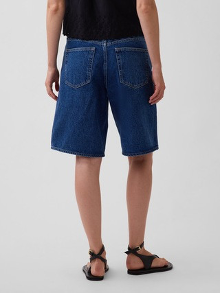 Mid Rise Longline Denim Shorts | Gap (US)