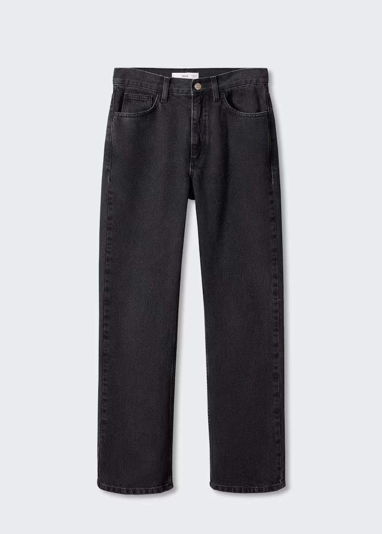 Mid-rise straight jeans | MANGO (US)