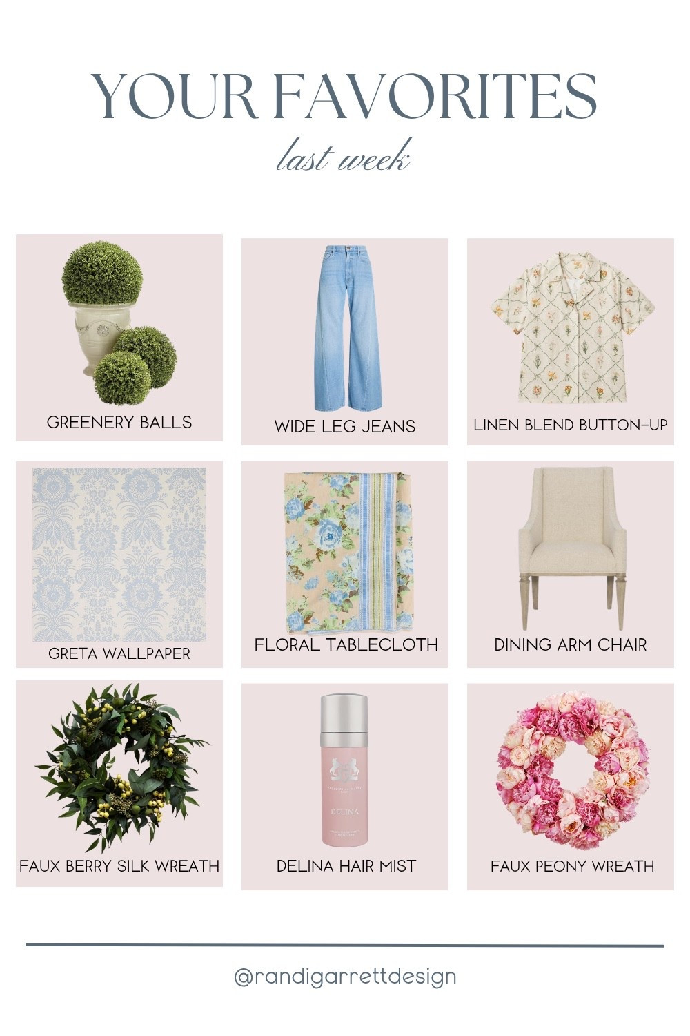 Your favorites of the week 🤍 Home and style finds we’re loving — chic decor, wide-leg staple jeans, linen and fun prints, faux wreaths, and more. 

#LTKHome #LTKBeauty #LTKootd