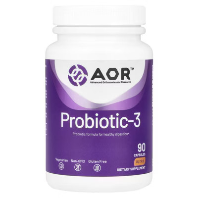 Advanced Orthomolecular Research AOR Probiotic-3, 90 Capsules | Target
