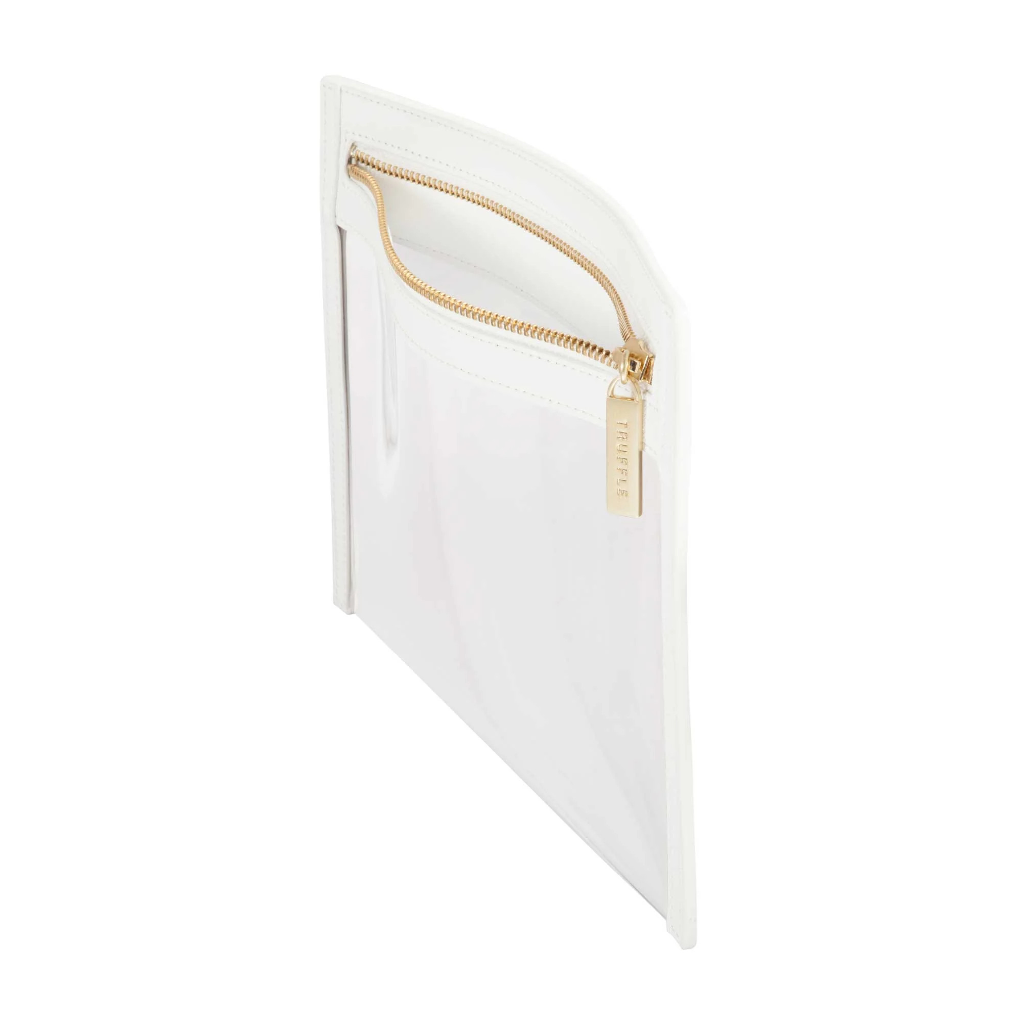 Clarity Clutch Small - Small Clutch Purse & Flat Makeup Bag | Truffle | TRUFFLE