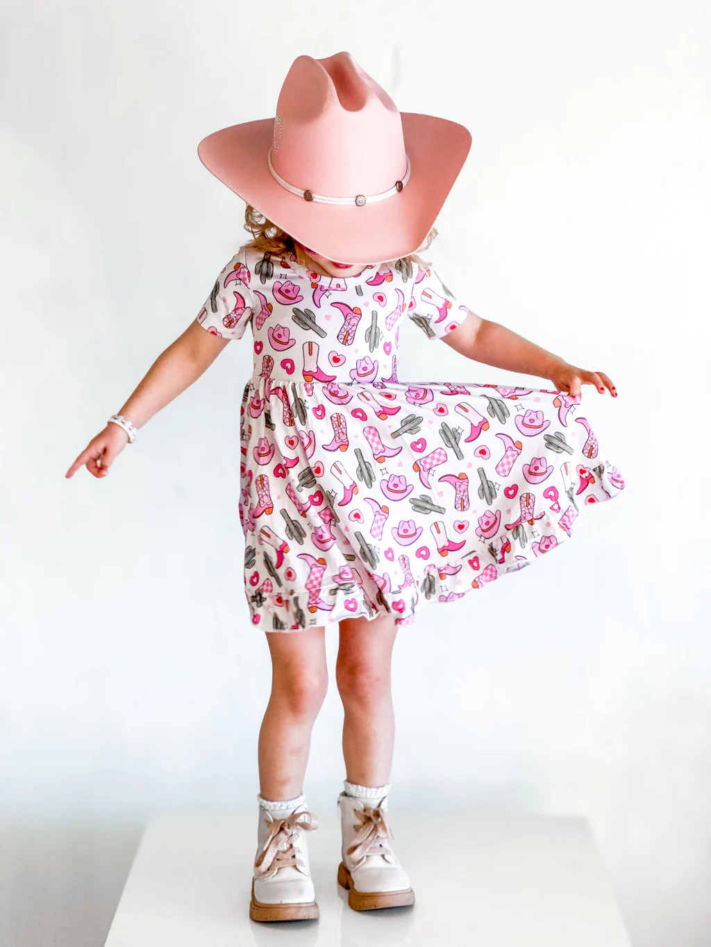 HOWDY VALENTINE EXCLUSIVE DREAM RUFFLE DRESS | Dream Big Little Co.