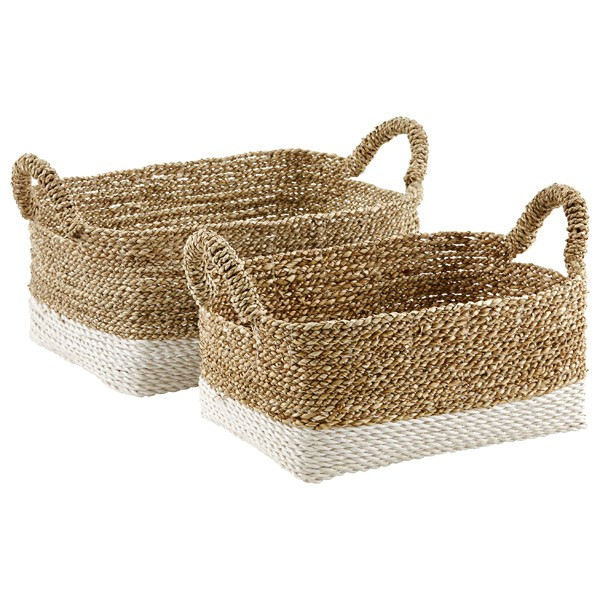 Small Beach House Bin Natural | The Container Store