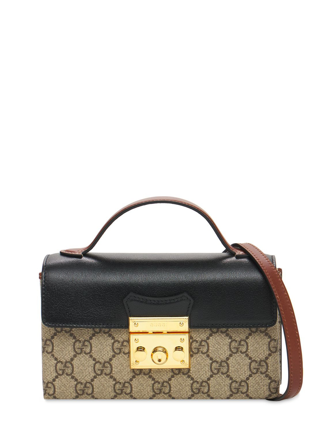 Mini Padlock Gg Supreme Canvas Bag | Luisaviaroma