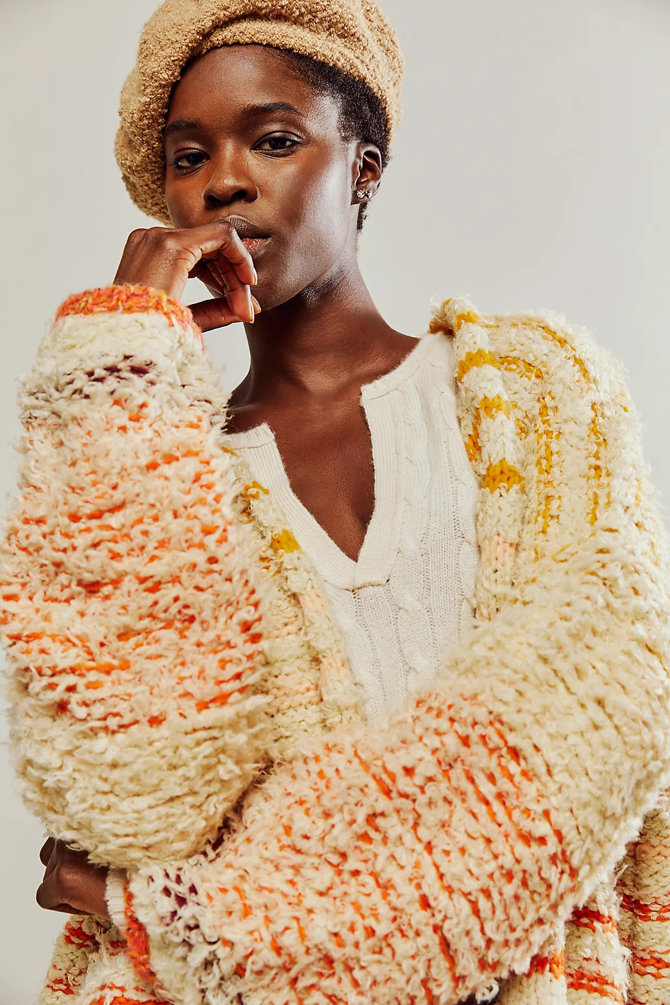 Rainbow Fuzz Cardi | Free People (UK)