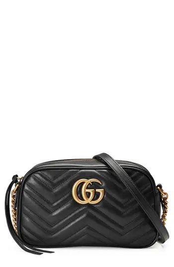Gucci Small Gg Marmont 2.0 Matelasse Leather Camera Bag - Black | Nordstrom