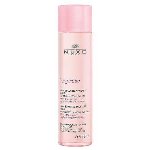 NUXE Very Rose Micellar Water for Sensitive Skin - Gentle Make-up Remover & Cleanser, 6.7 fl.oz | Amazon (US)