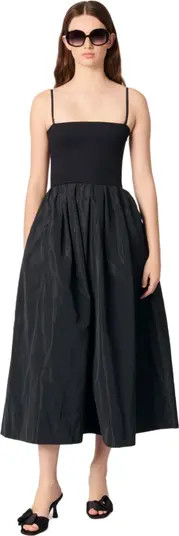 Strapless mesh and taffeta dress | Nordstrom