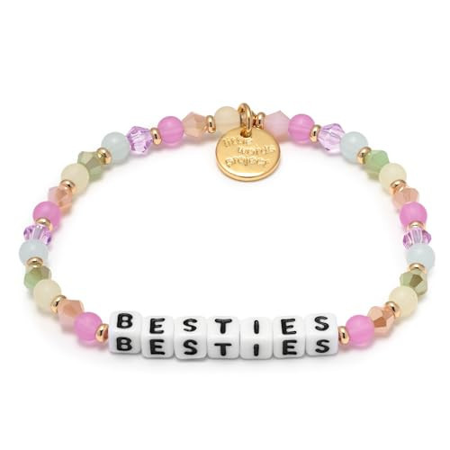 Little Words Project Besties Bracelet, The Original Word Bracelet, Made with Colorful Beads and Gold-Plated Brass Hardware, Handcrafted Design & Positive Message, One Size Fits Most | Amazon (US)