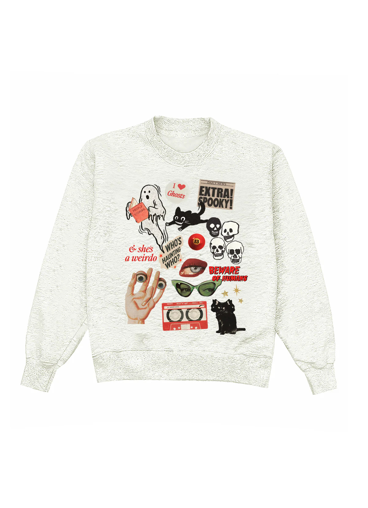 Halloween Charms Heather Crewneck | Shop Kristin Jones
