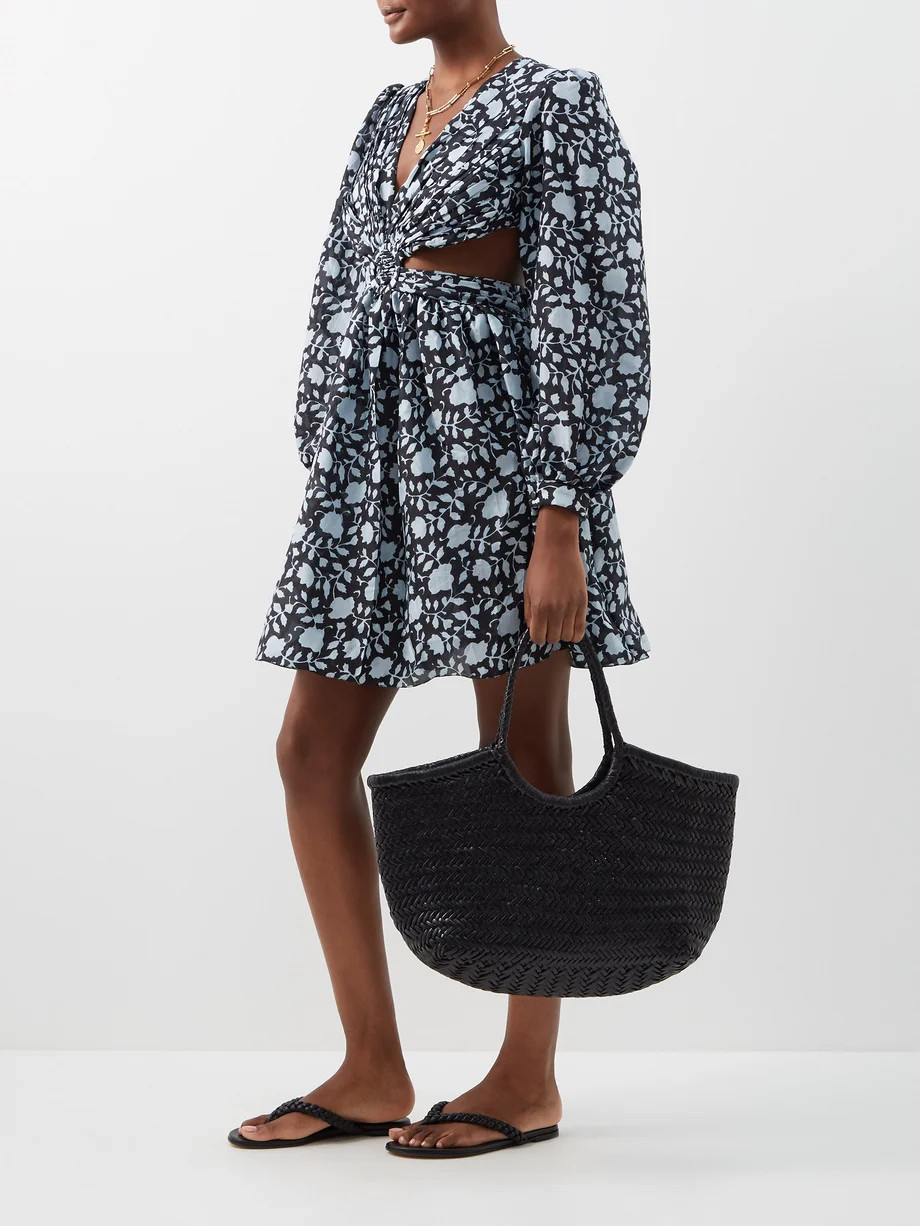 Nantucket large woven-leather basket bag | Dragon Diffusion | Matches (UK)