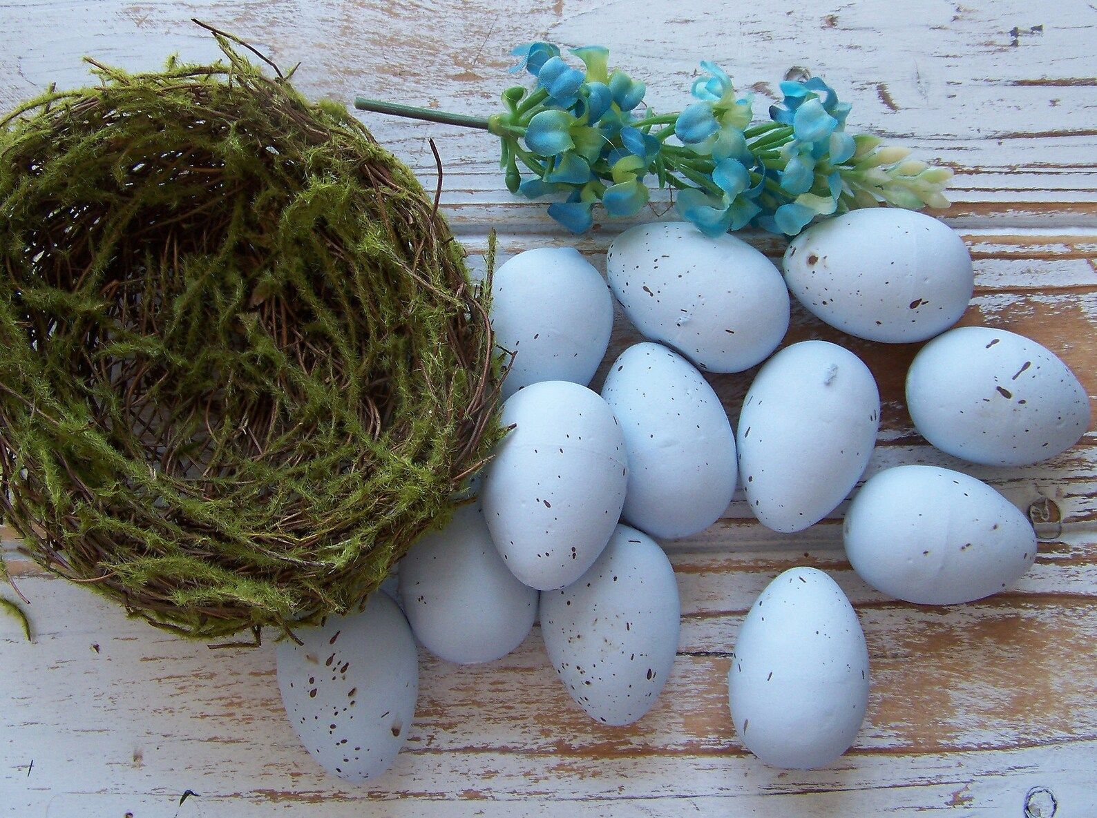 12 Faux Bird's Eggs Faux Eggs Springtime Decor Eggs | Etsy | Etsy (US)