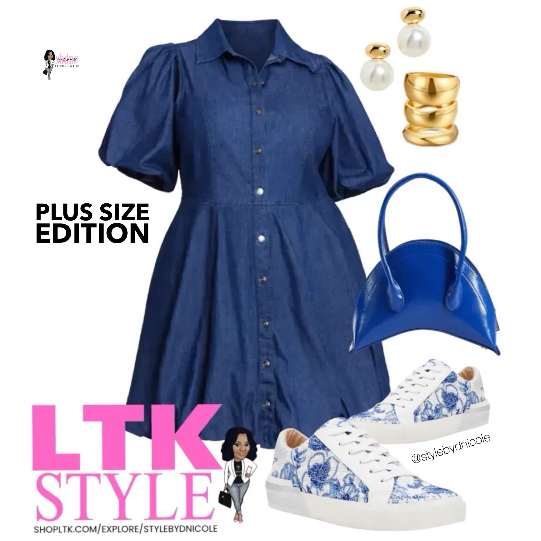 Bursts of blue with this chic, yet simple spring look! 

#LTKMidsize #LTKSeasonal #LTKPlusSize