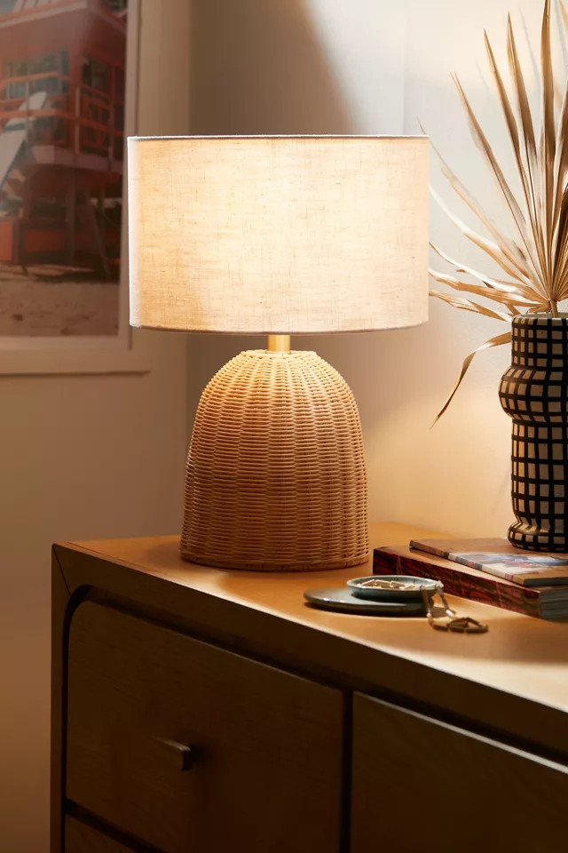 Stella Rattan Table Lamp | Urban Outfitters (US and RoW)