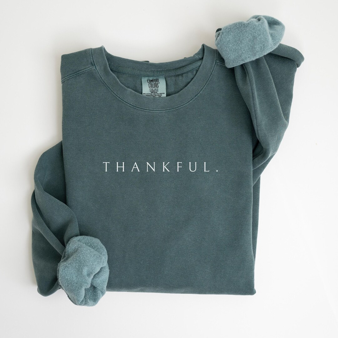 Thankful Sweatshirt, Thankful Lover Sweater, Hello Thanksgiving Sweatshirt, Women Thankful Sweats... | Etsy (US)