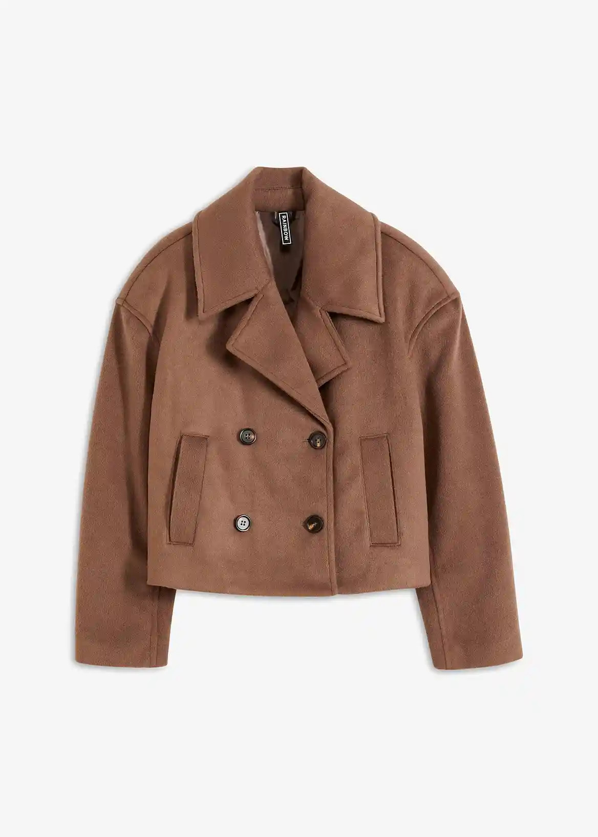 Kurze Cabanjacke in Wolloptik | Bonprix DE