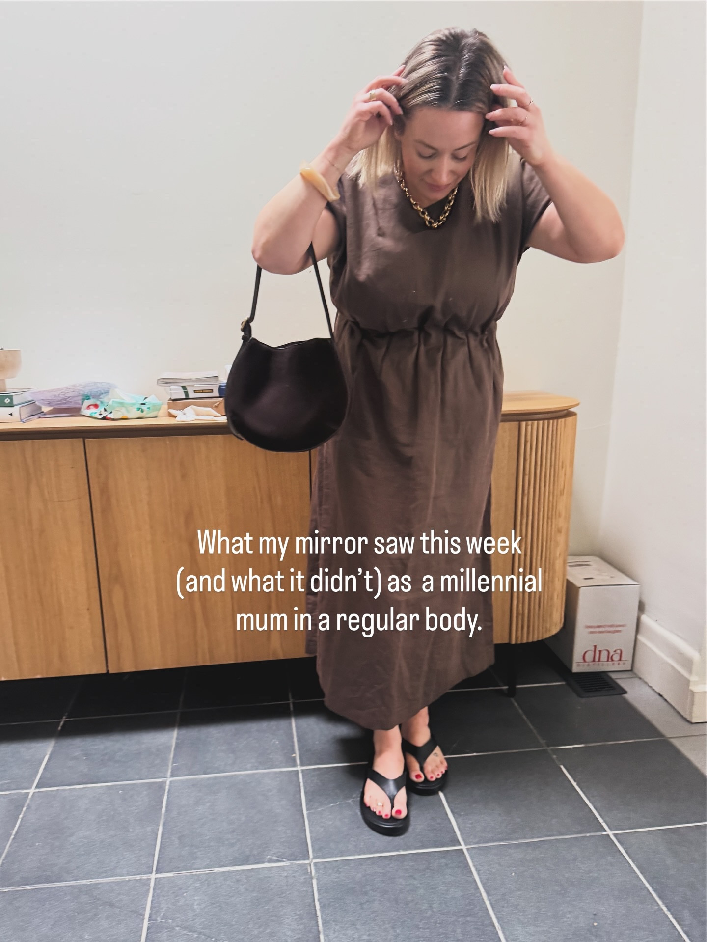 What my mirror saw (and what it didn’t).

Regular clothes on a regular body, rated entirely by comfort levels and delusion of confidence. 

#millennial #mumstyle #instamum #relatable #instamood  #over30style #ınstamom #aussiemum