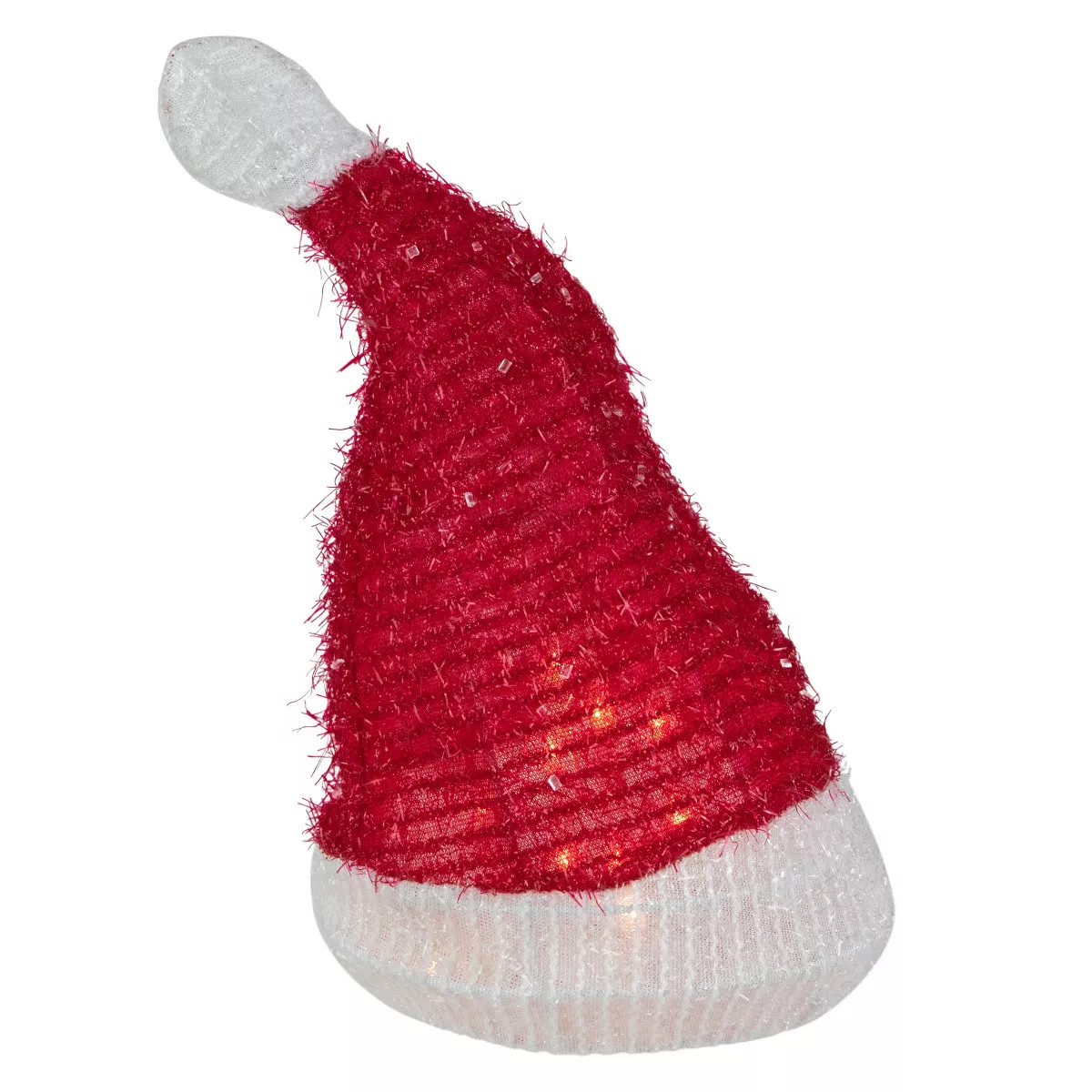 Northlight 12.25" Lighted Santa Hat Christmas Tree Topper, Clear Lights | Target