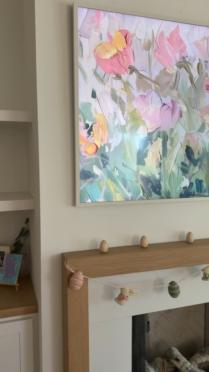 Spring Home Decor | Frame TV | Spring Easter banner  

 #LTKSpringSale #LTKSeasonal #LTKHome