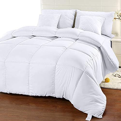 Amazon.com: Utopia Bedding Comforter Duvet Insert - Quilted Comforter with Corner Tabs - Box Stit... | Amazon (US)
