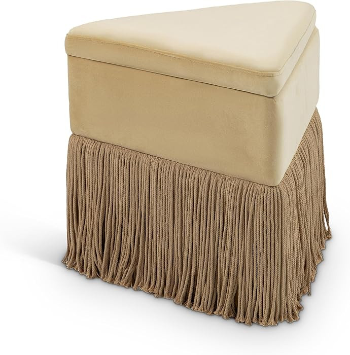 Meridian Furniture 110Camel Trivoli Collection Modern | Contemporary Ottoman/Stool with Rich Came... | Amazon (US)