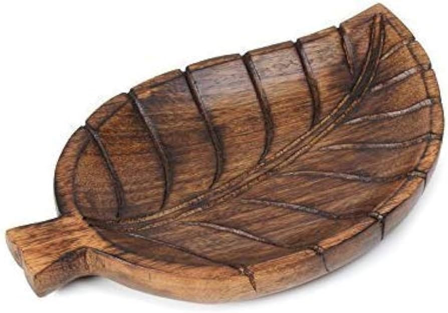 Wooden Tray for Ottoman Serving Tea Coffee Trays Cups-Dining Table Decor Accessories Vanity Home ... | Amazon (US)