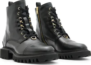 AllSaints Lydia Cap Toe Combat Boot (Women) | Nordstrom | Nordstrom